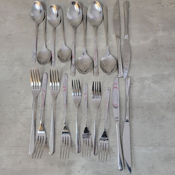 Brandani Other - Brandani Italy 20 Piece Stainless Steel Flatware Set 4 Place Setting